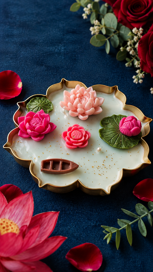 Lotus Pond Urli Candle | 4.5" & 5.5" | A Little Luxury, A Beautiful Price