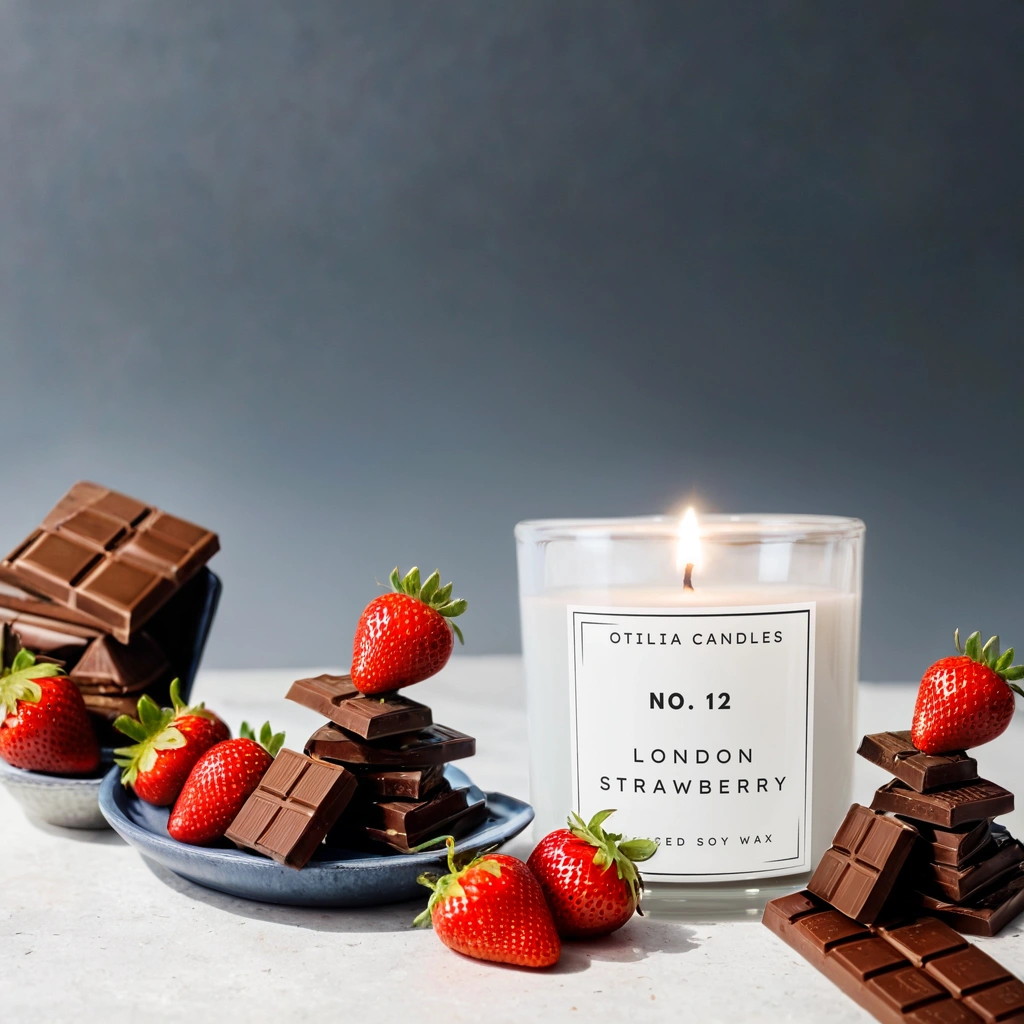 London Strawberry -Candle Jar