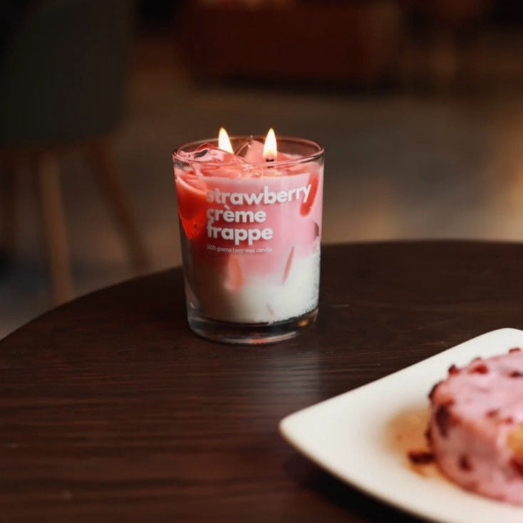Strawberry Crème Frappe Scented Candle