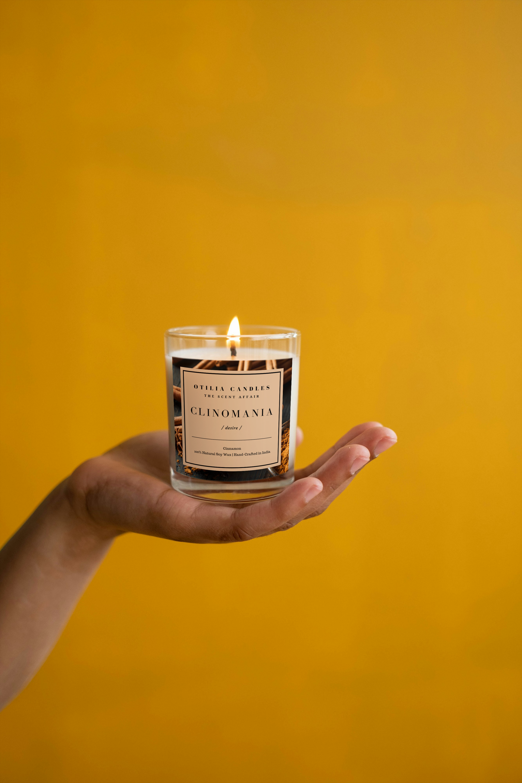 Clinomania- A cinnamon Scented Candle