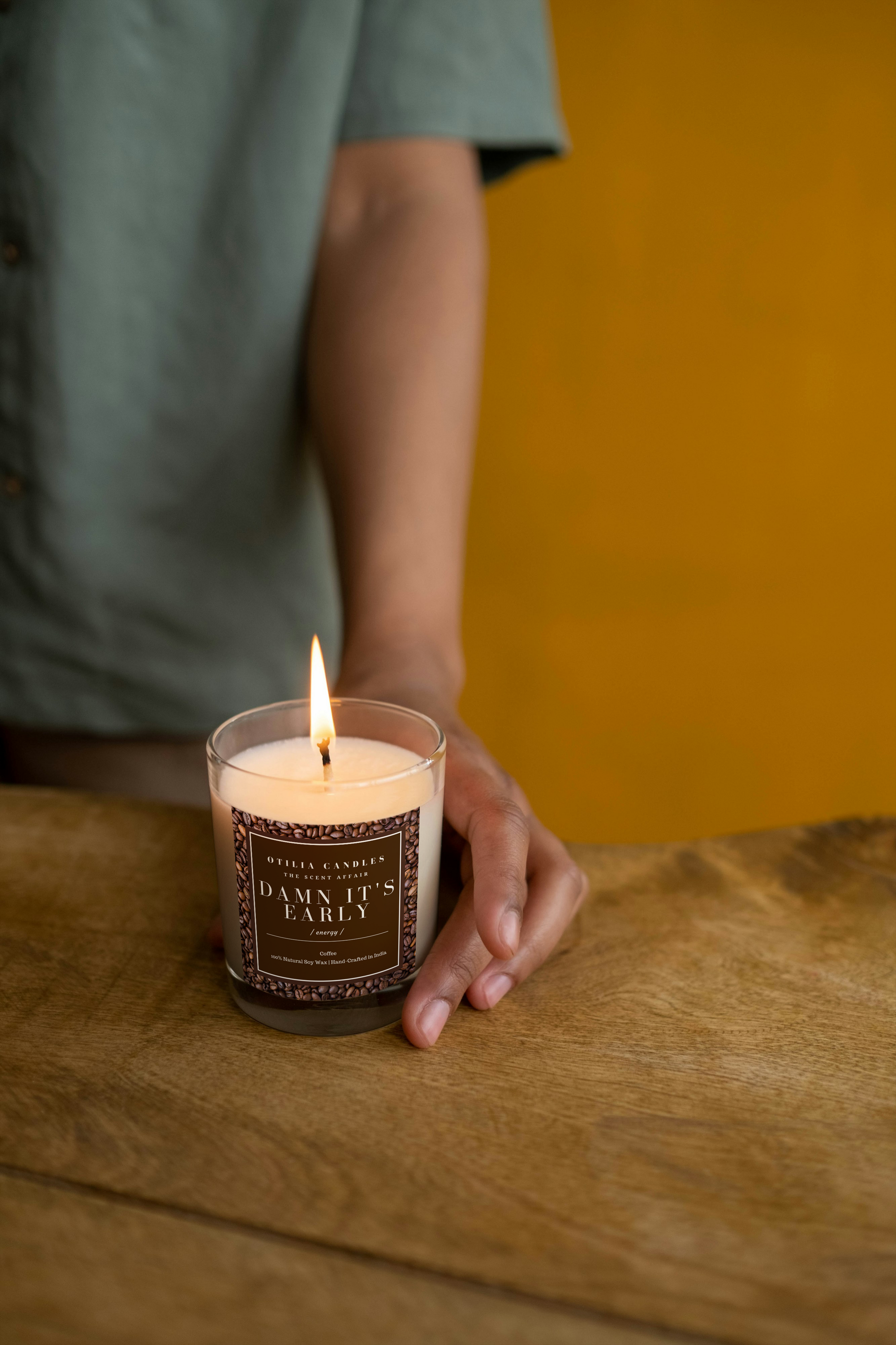 DAMN! IT'S EARLY-A Coffee Scented candle