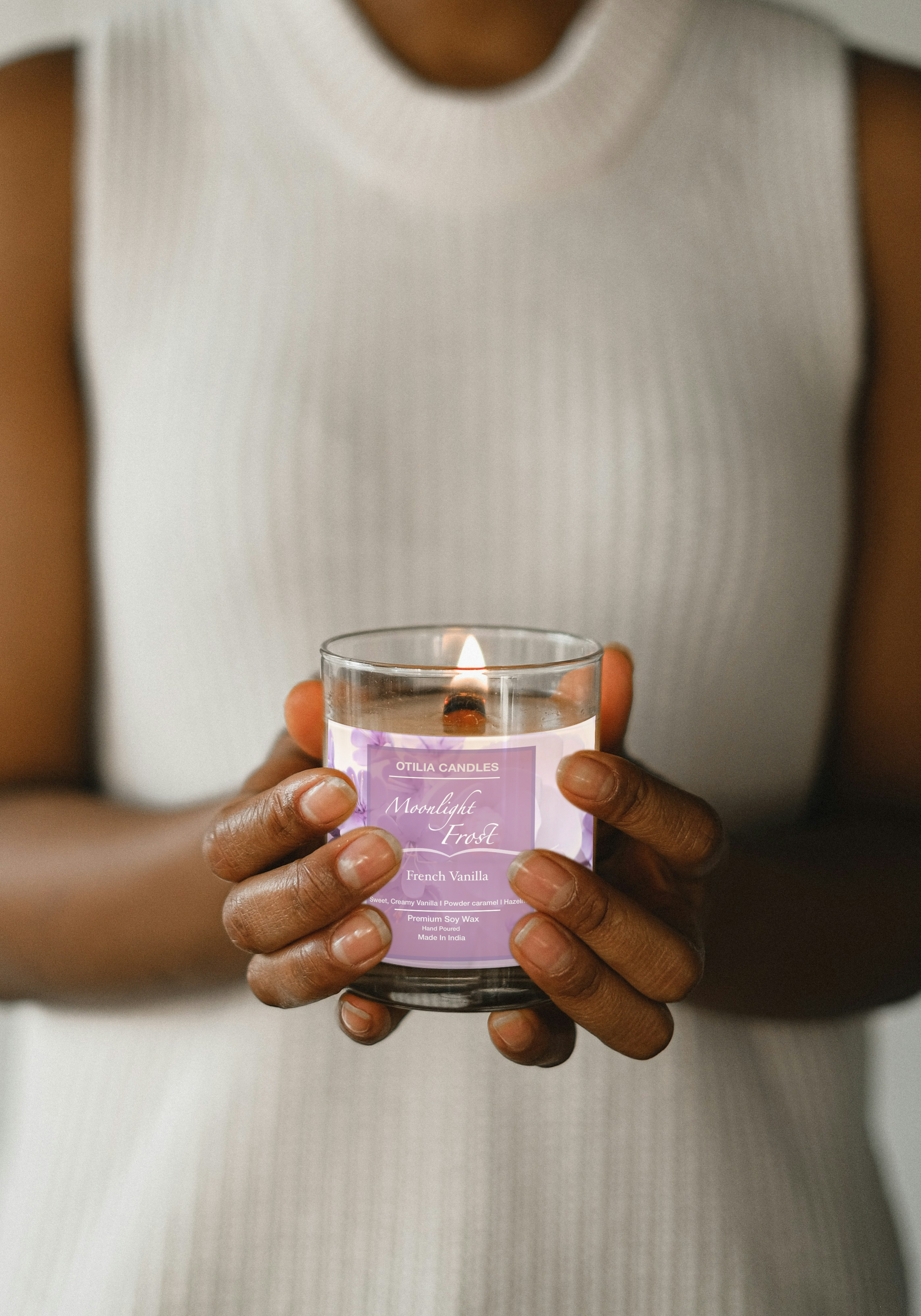 Moonlight Frost- A french Vanilla Scented Candle