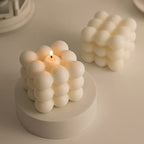 Minimalist Pinterest-Inspired Bubble Candle