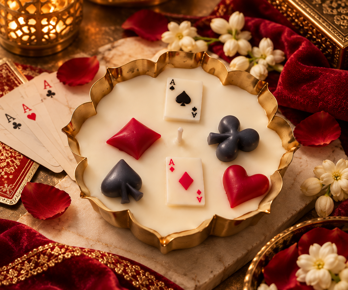 Poker Flower Urli Candle I Diwali Gifting