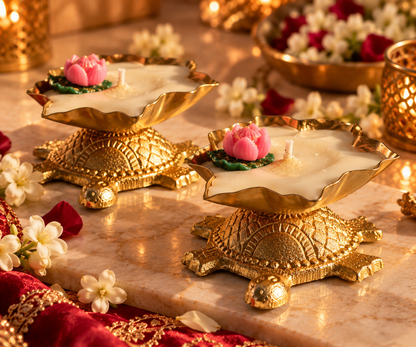 Tortoise Urli Candle – A Symbol of Good Fortune &amp; Prosperity