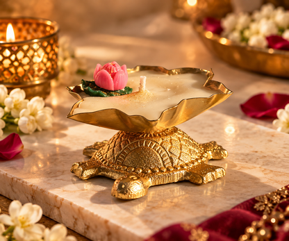 Tortoise Urli Candle – A Symbol of Good Fortune &amp; Prosperity