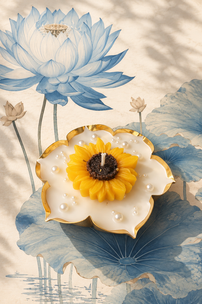 Floral Urli Candle 3.5 inches  – A Little Bloom of Luxury I Budget Gifting