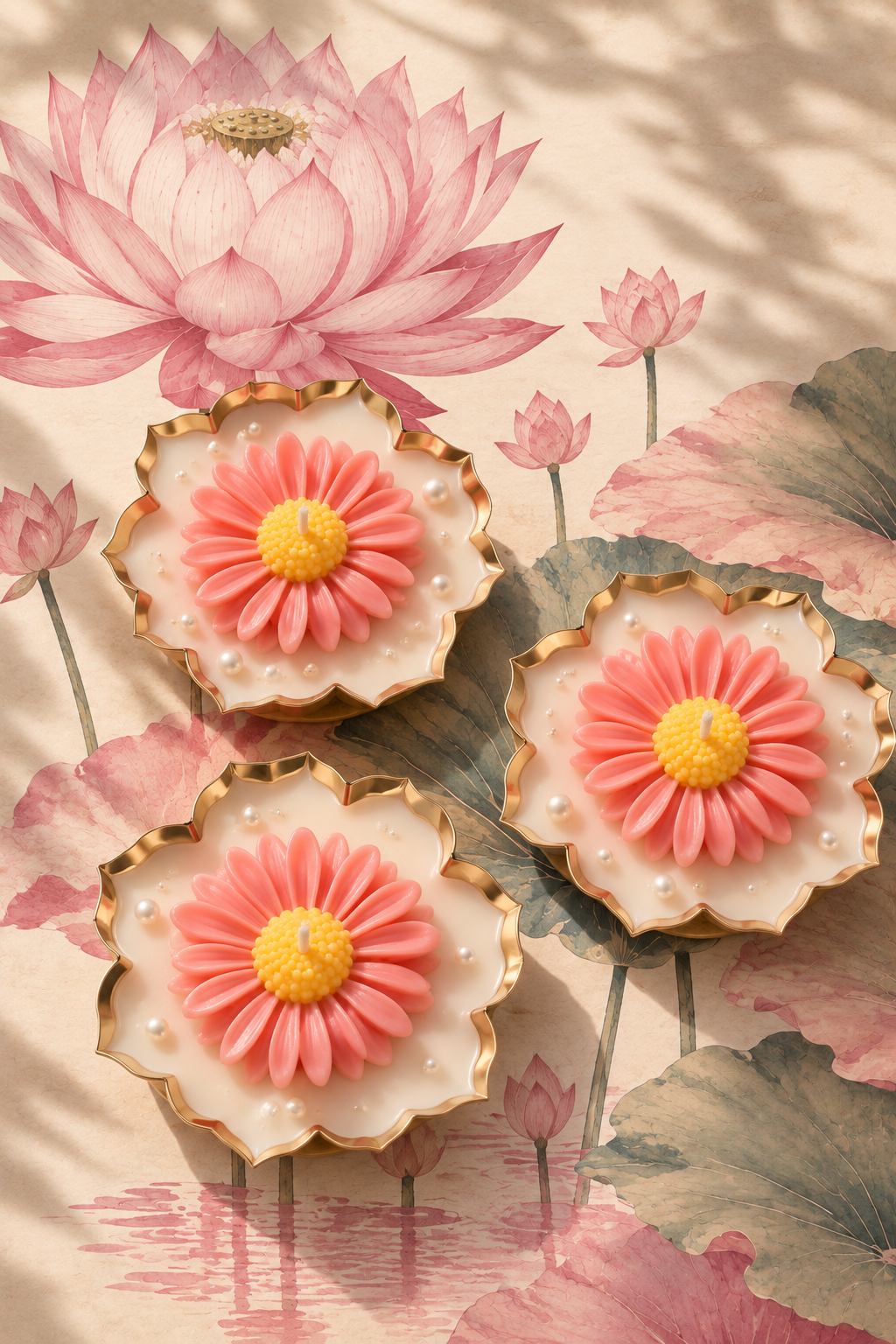 Floral Urli Candle 3.5 inches  – A Little Bloom of Luxury I Budget Gifting