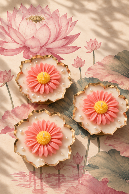 Floral Urli Candle 3.5 inches  – A Little Bloom of Luxury I Budget Gifting