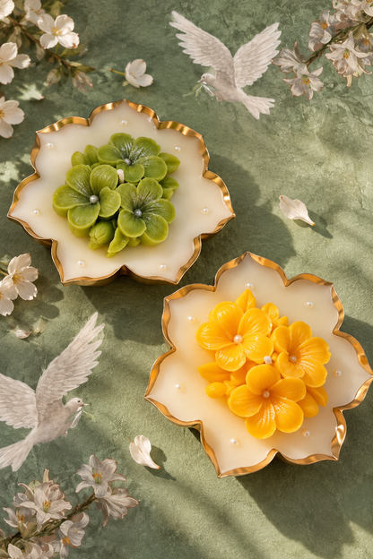 Floral Urli Candle 3.5 inches  – A Little Bloom of Luxury I Budget Gifting