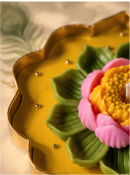 Lotus Flower Urli Candle I 4.5 and 5.5 inches I Diwali Gifting