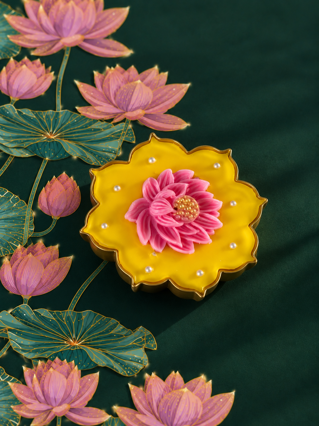 kamal  Flower 4.5 Urli Candle I Diwali Gifting