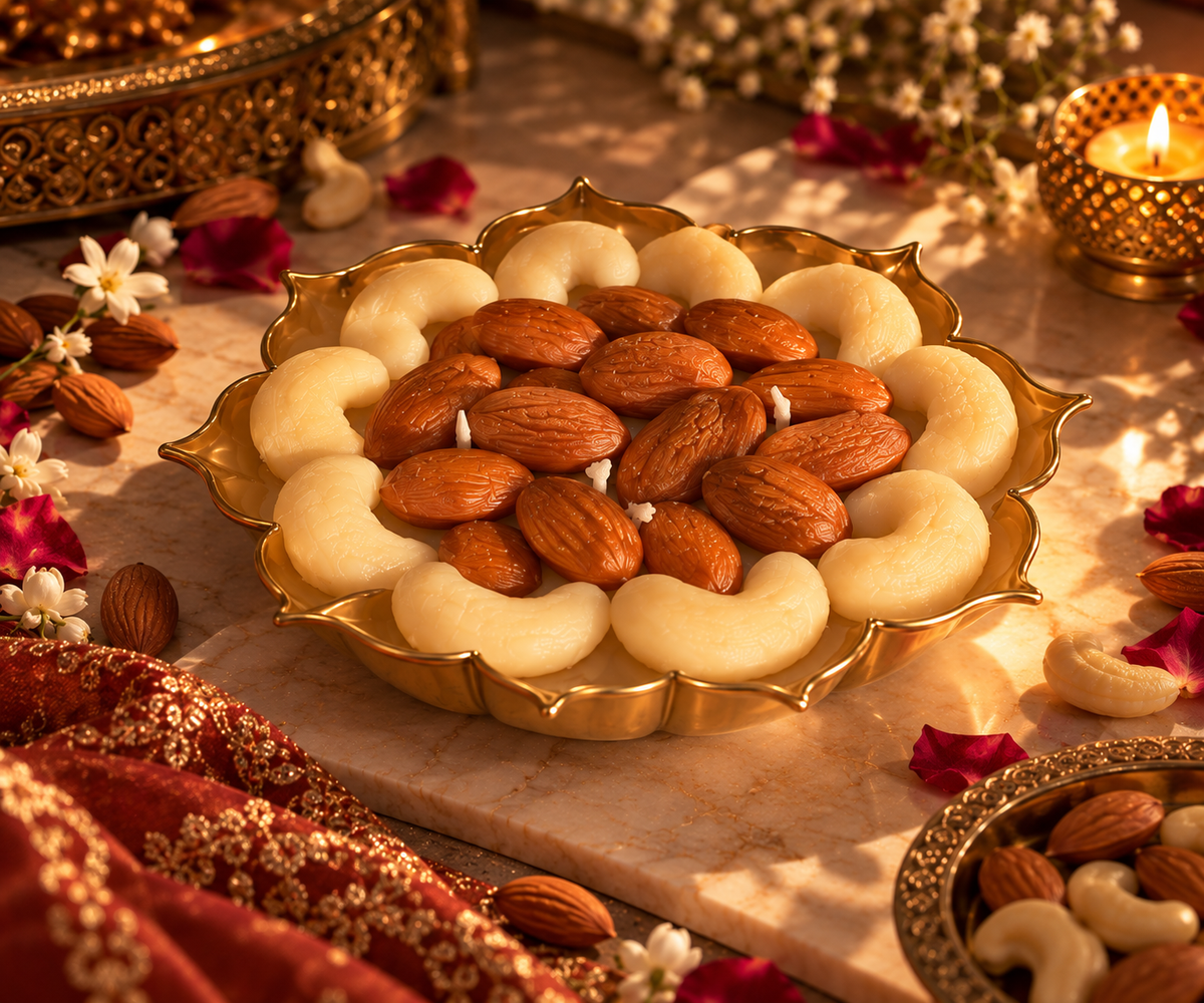Dry Fruit Urli Candle | Diwali Gift Candles
