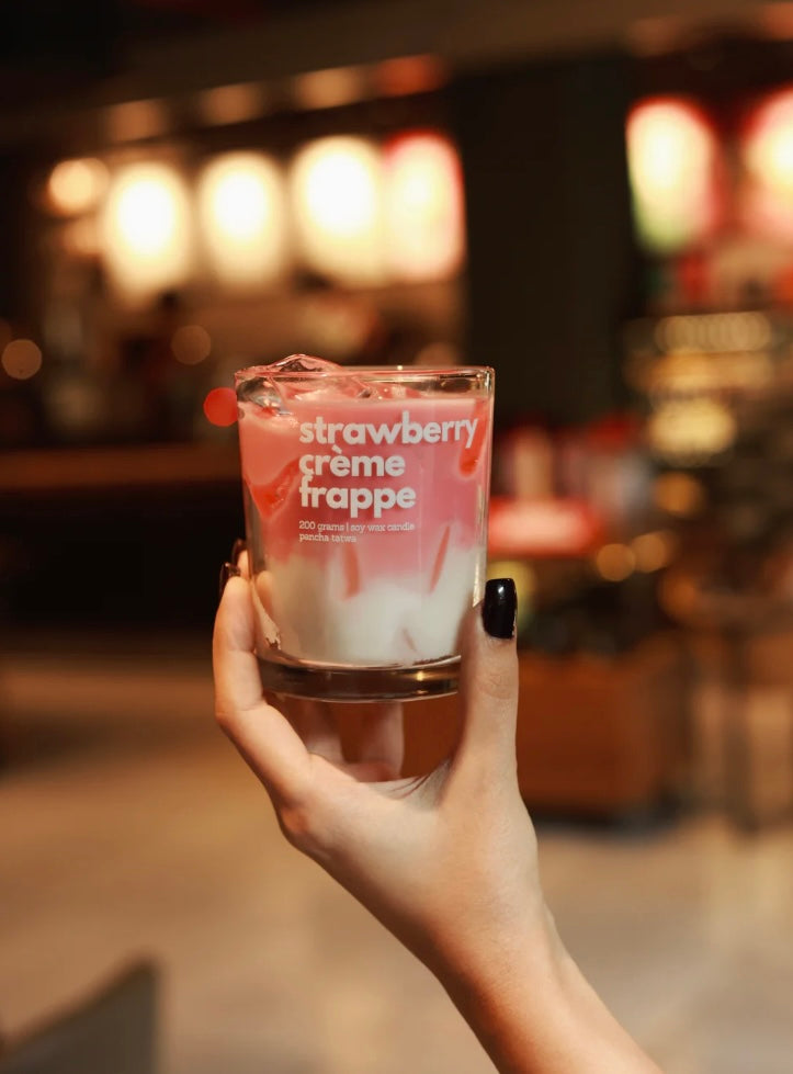 Strawberry Crème Frappe Scented  Candle