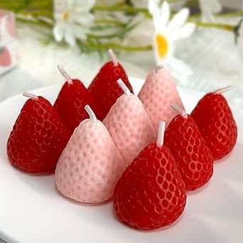 Strawberry Scented Candle Box of 2 & 4