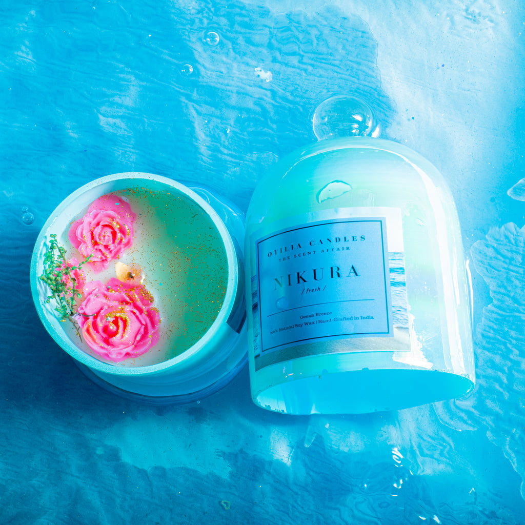 Midnight Blue Bell Jar Scented Candle
