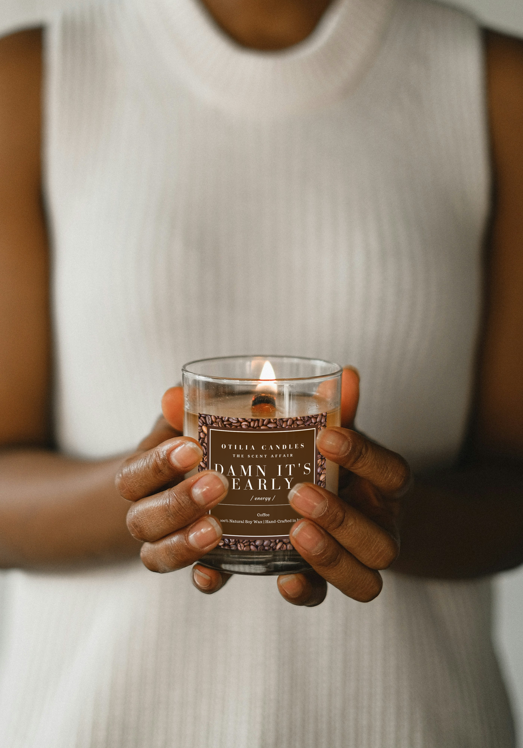 DAMN! IT'S EARLY-A Coffee Scented candle