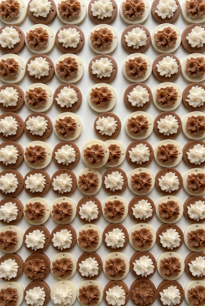 Brown and ivory floral soy wax sachets by OTILIA
