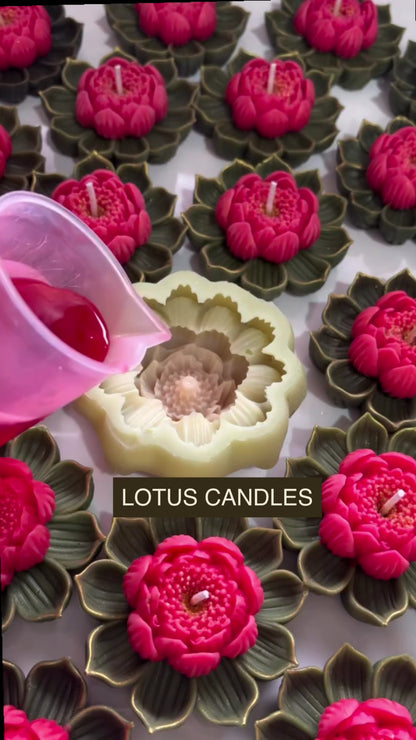 Blooming Lotus Candle I DIWALI CANDLES